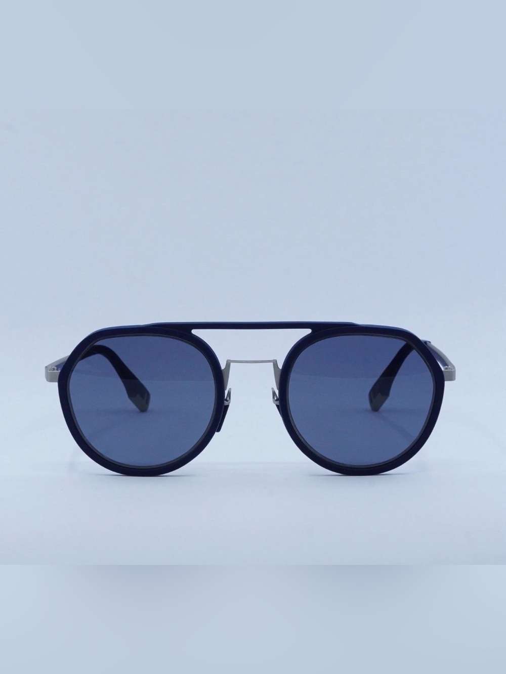 🔥New FENDI Sunglasses FE40040U 90V Matte Blue/Silver/Blue 51-24-145🔥